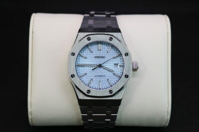 Seiko Oak Mod 42mm Silver/Lightblue